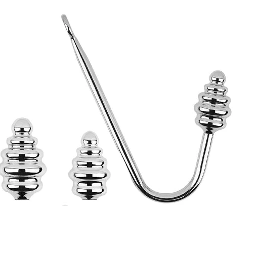 Screw-in Ribbed Anal Hook Set 8826 GreatBenefit 1224